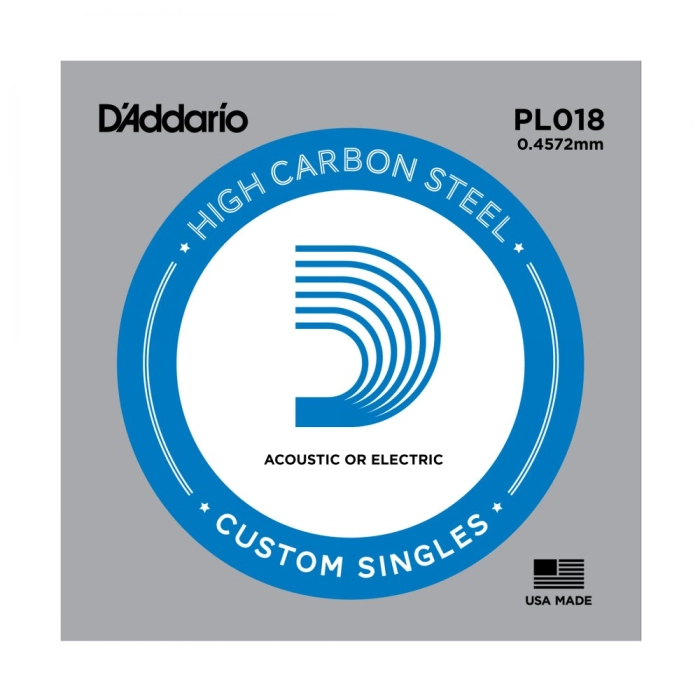 DAddario Single Plain Steel .018 PL018