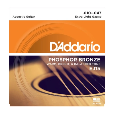 DAddario Phosphor Bronze .010-.047 EJ15