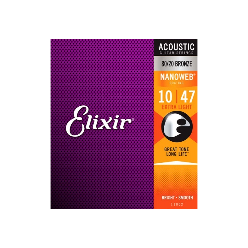 Elixir Nanoweb 80/20 bronze .010-.047 11002