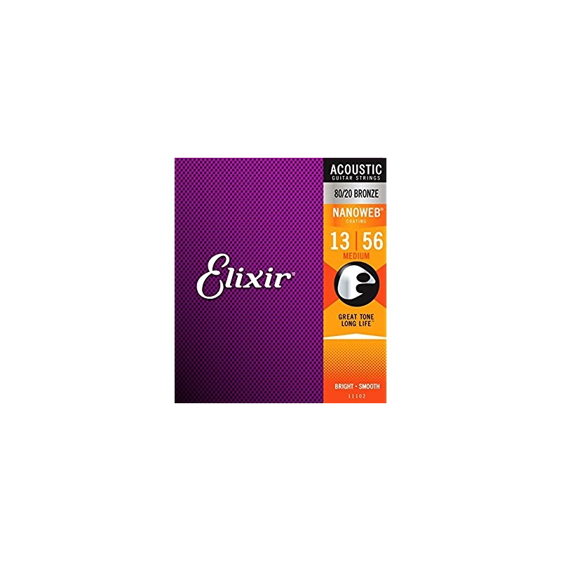 Elixir Nanoweb 80/20 bronze .013-.056 11102