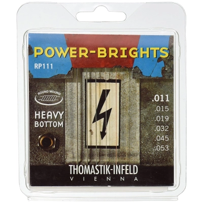 Stygos elektrinei gitarai Thomastik Power Bright .011-.053 RP111