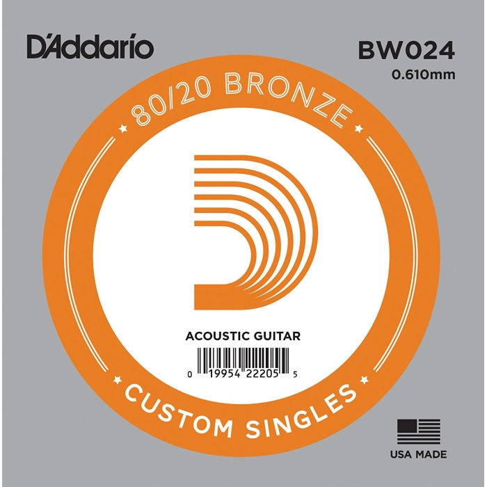 DAddario Single 80/20 Bronze .024 BW024