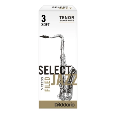 Liežuvėlis saksofonui tenorui 3 soft DAddario Jazz Select Filed RSF05TSX3S