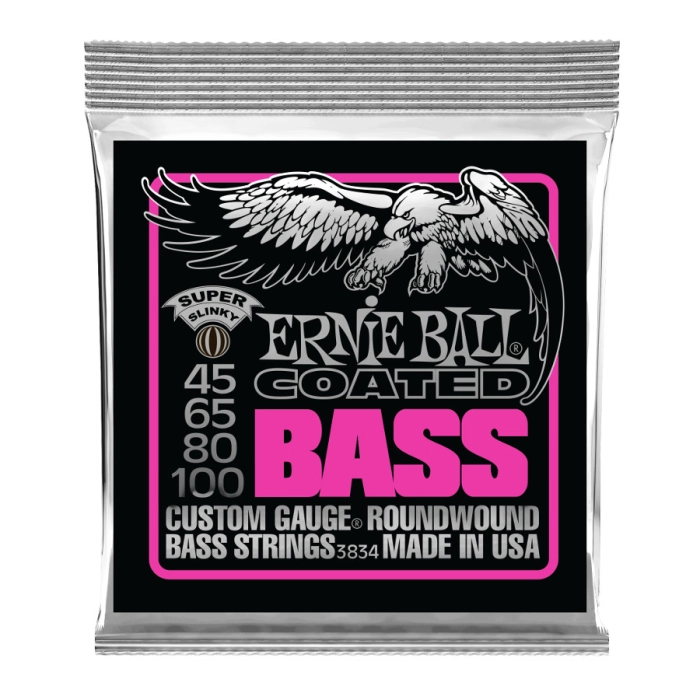 Stygos bosinei gitarai Ernie Ball Coated Roundwound .045-.100