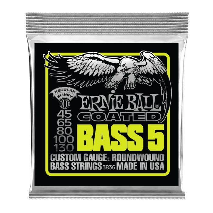 Stygos bosinei gitarai Ernie Ball Coated Roundwound .045-.130 