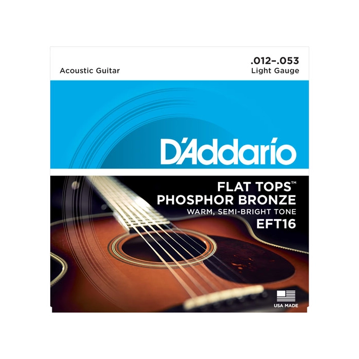 DAddario Flat Tops Phosphor Bronze .012-.053 EFT16