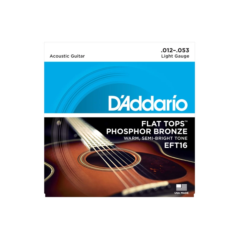 DAddario Flat Tops Phosphor Bronze .012-.053 EFT16