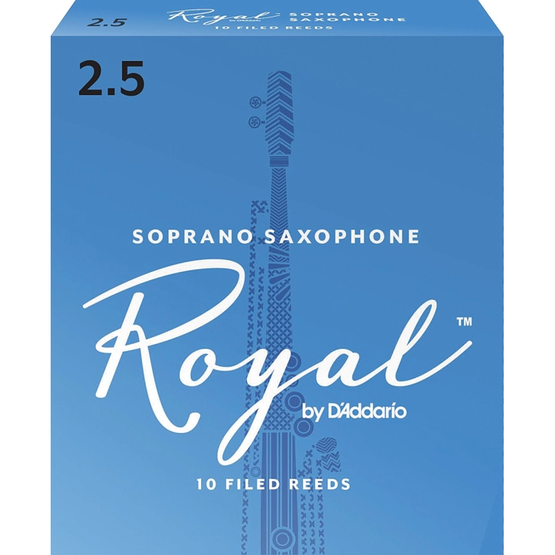 Liežuvėlis saksofonui sopranui nr. 2,5 Rico Royal RIB1025