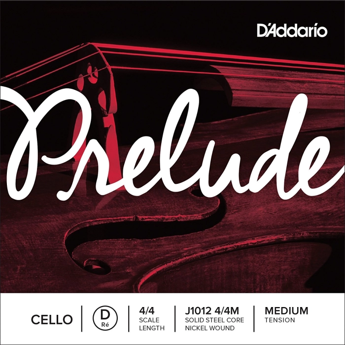 Styga violončelei DAddario Prelude  J1012 4/4M Medium