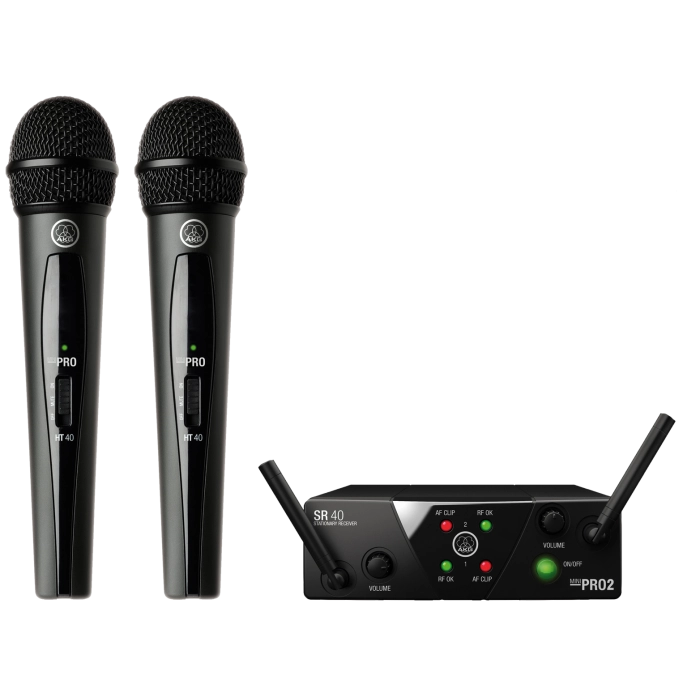 AKG WMS40 Mini Dual Vocal Set (537.900 + 540.400 MHz)