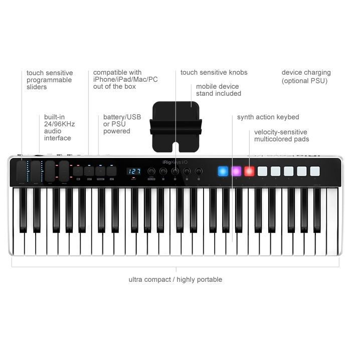 IK Multimedia iRig Keys I/O 49