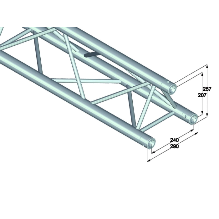 Scenos Kontrukcija Alutruss Trilock 6082-2500