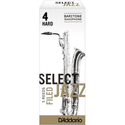 Liežuvėlis saksofonui baritonui nr. 4H DAddario Select Jazz RSF05BSX4H