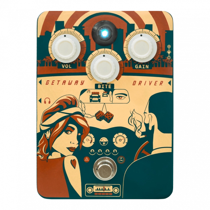 Orange Getaway Driver Overdrive Pedalas