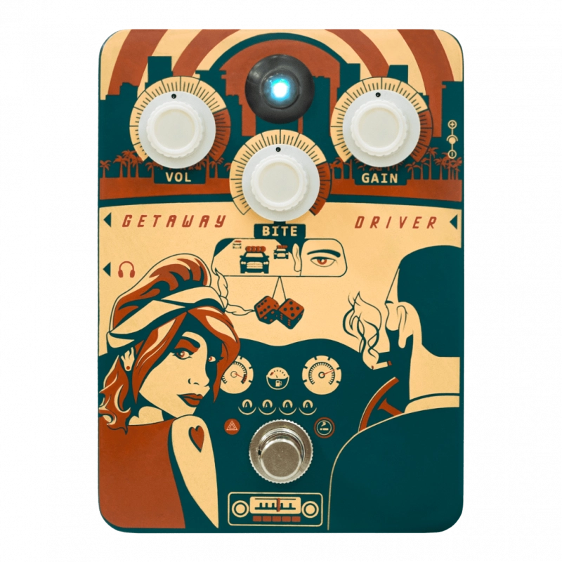 Orange Getaway Driver Overdrive Pedalas