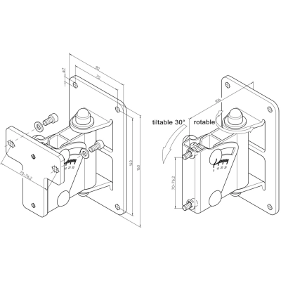 Sieninis Kolonėlės Laikiklis Genelec 8000-402B