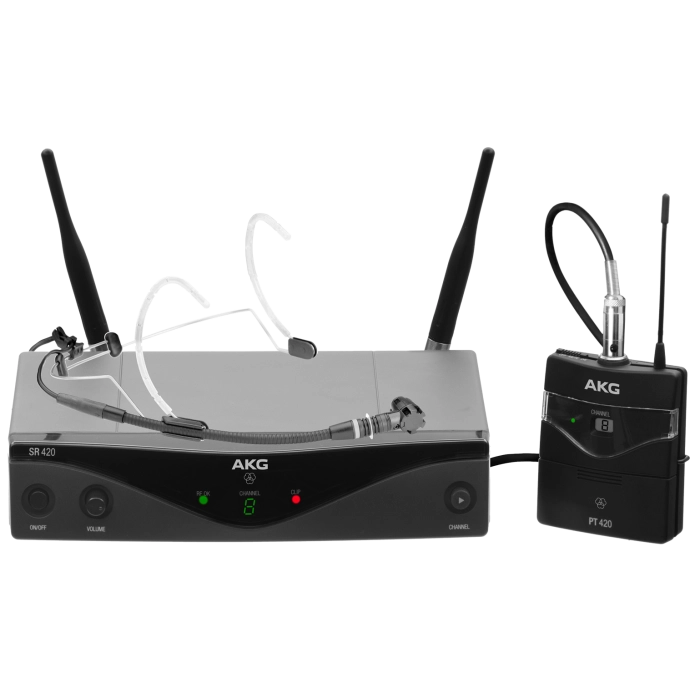 Bevielė Sistema AKG WMS420 Headworn Set (530.025 - 559.000 MHz)