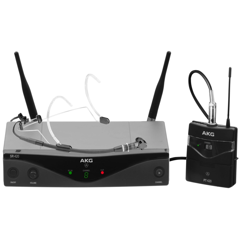 Bevielė Sistema AKG WMS420 Headworn Set (530.025 - 559.000 MHz)