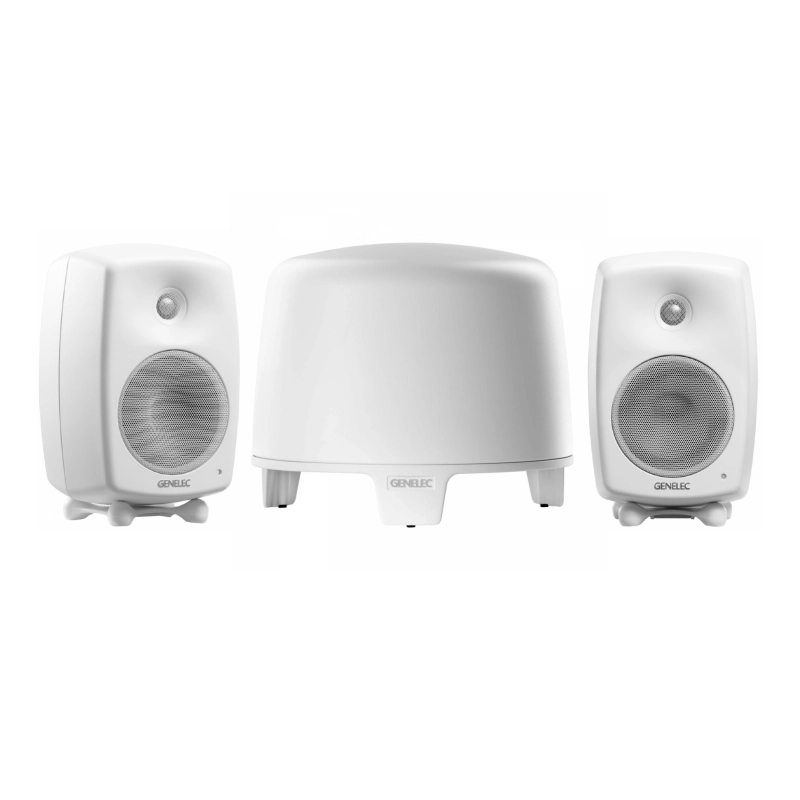 Kolonėlių komplektas Genelec 2x G THREE + F TWO Baltos