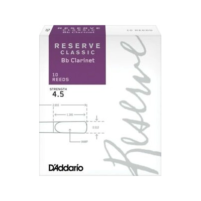 Liežuvėlis klarnetui Reserve Classic Bb Clarinet 4,5 DCT1045