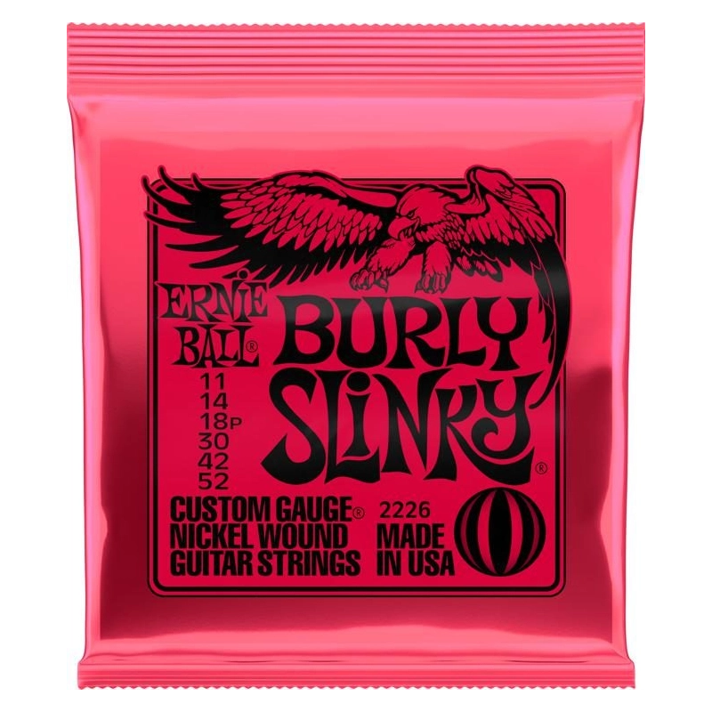 Stygos elektrinei gitarai Ernie Ball Burly Slinky .011-.052 2226