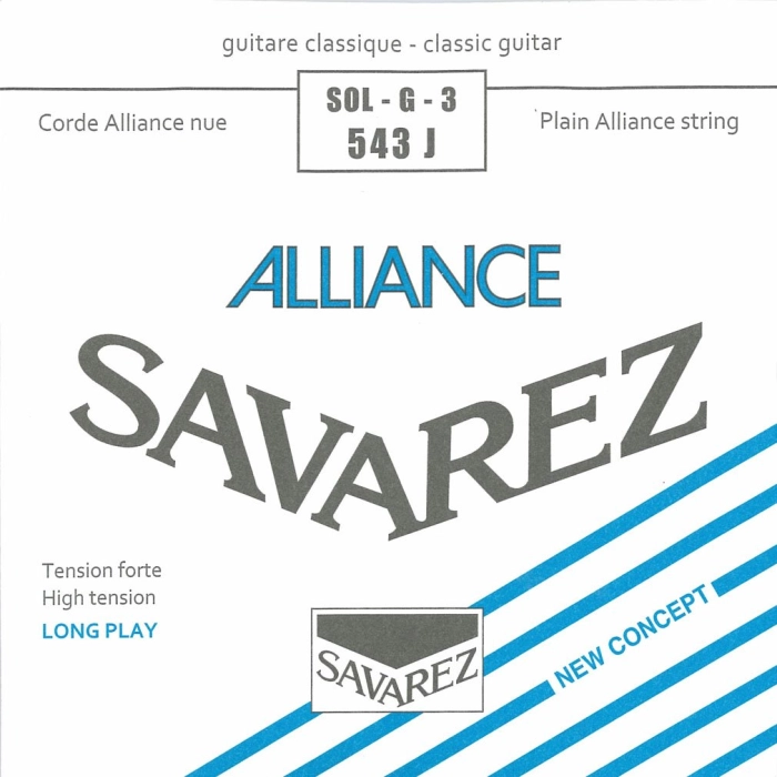 Styga klasikinei gitarai Sol Savarez Alliance Blue 543 J High Tension