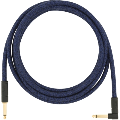 Instrumentinis laidas Fender 10 ANGLED FESTIVAL INSTRUMENT CABLE, BLUE DREAM