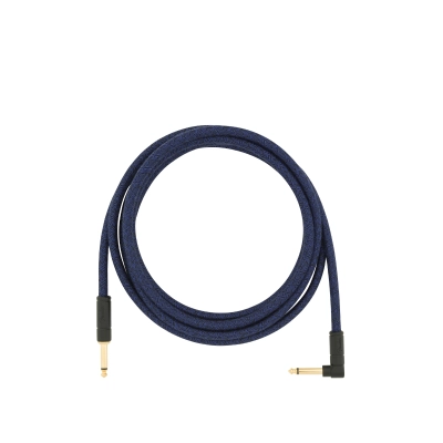 Instrumentinis laidas Fender 10 ANGLED FESTIVAL INSTRUMENT CABLE, BLUE DREAM