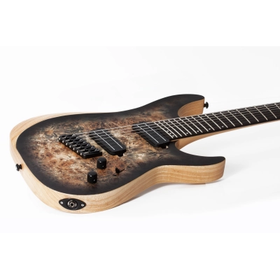 Elektrinė gitara Schecter Reaper-7 MS Charlcoal Burst