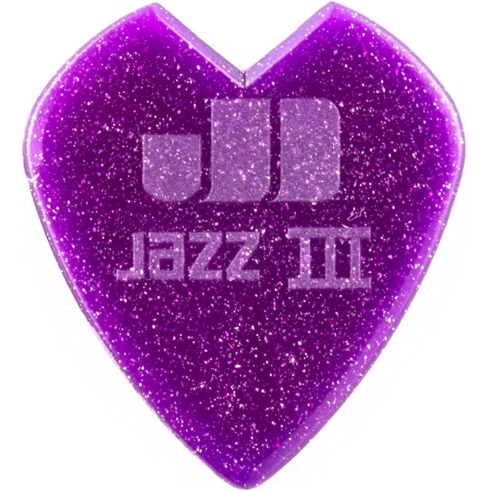 Dunlop KIRK HAMMETT JAZZ III PICK PURPLE SPARKLE