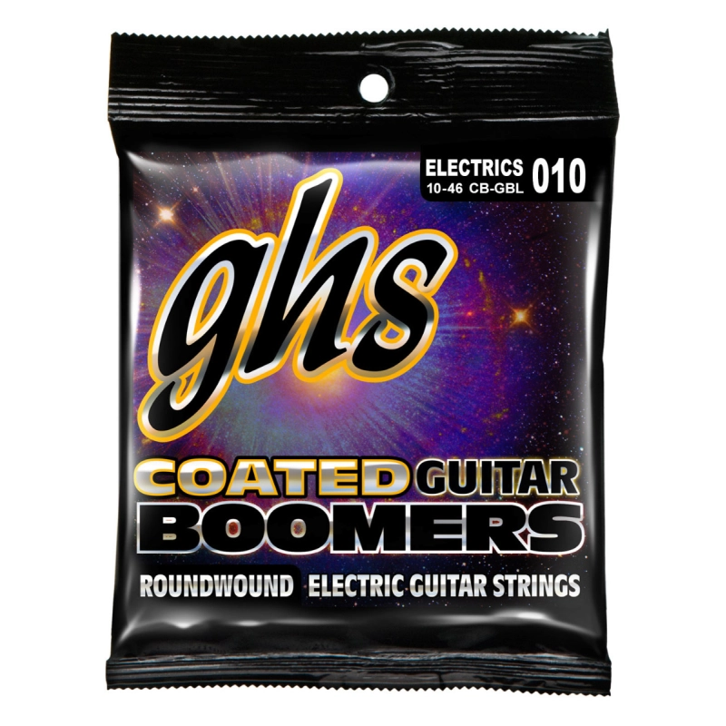 Stygos elektrinei gitarai GHS Coated Guitar Boomers 10-46 CB-GBL