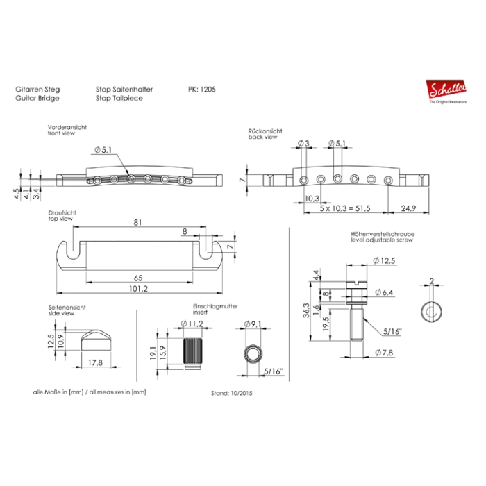 Detalė Schaller Stop Tail Peace 12050200