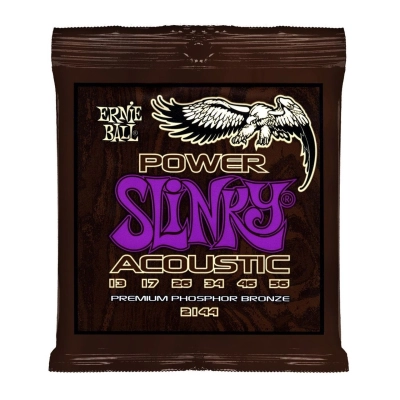 Stygos akustinei gitarai Ernie Ball Power Slinky Acoustic Premium Phosphor Bronze .013-.056 2144