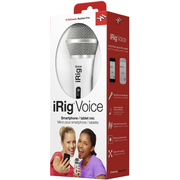 Mikrofonas telefonui / planšetei IK Multimedia iRig Voice White