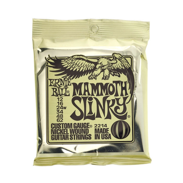 Stygos elektrinei gitarai Ernie Ball Mammoth Slinky Nickel Wound 12-62 2214