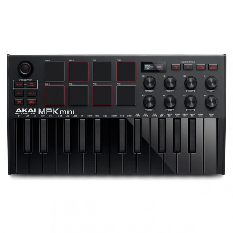 Midi klaviatūra AKAI MPK Mini MK3 Black