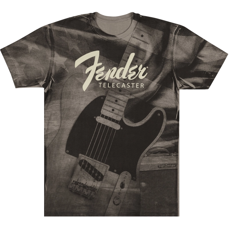 Marškinėliai Fender Tele Belt Print T-Shirt Size S