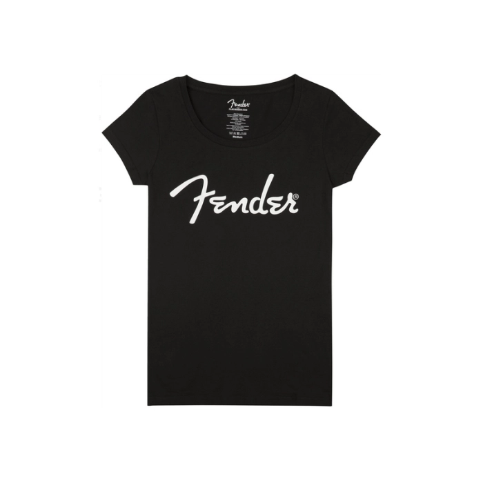 Marškinėliai Fender Spaghetti Logo Womens BLK L