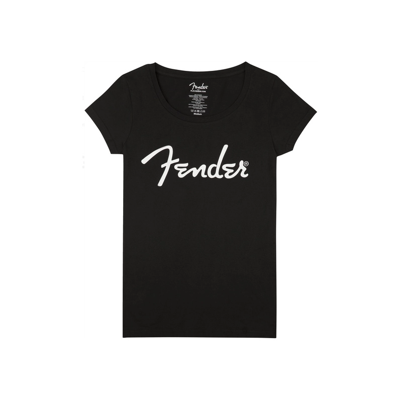 Marškinėliai Fender Spaghetti Logo Womens BLK M