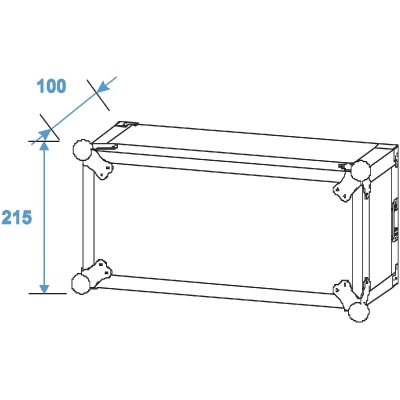 ROADINGER Rack PR-2ST, 4U, 57cm Gylio