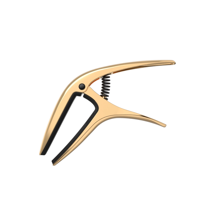 Kapodasteris Ernie Ball Axis Dual Radius Capo Gold Satin