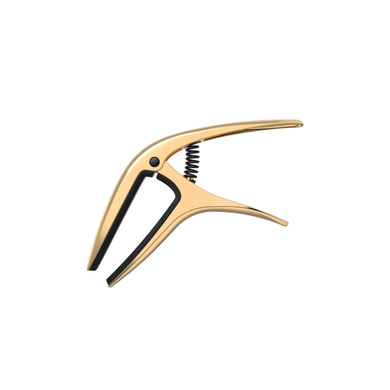 Kapodasteris Ernie Ball Axis Dual Radius Capo Gold Satin