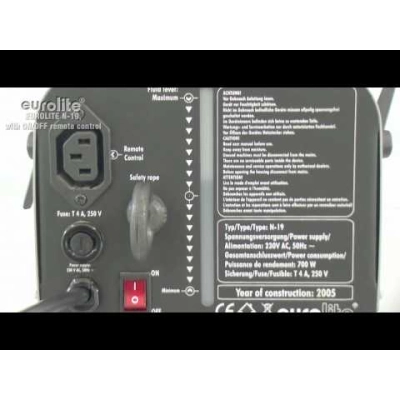 EUROLITE Set N-19 Smoke machine black 