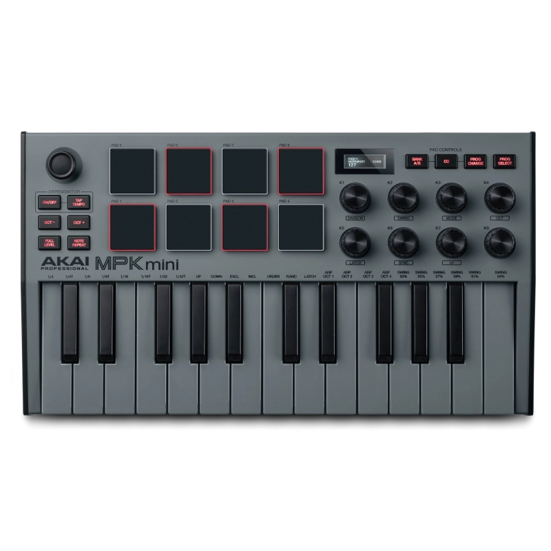 Midi klaviatūra AKAI MPK Mini Mk3 Gray