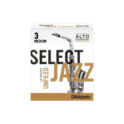 Liežuvėlis saksofonui altui nr. 3 Medium DAddario Select Jazz RRS10ASX3M