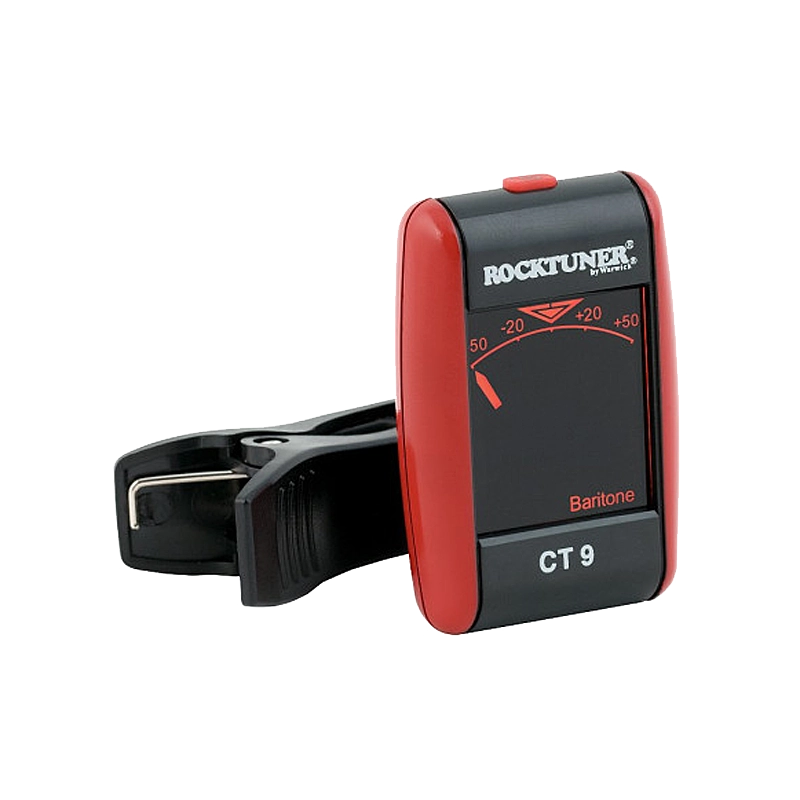 Derintuvas RockTuner RT CT 9 Clamp Tuner, auto chromatic, LCD, Black/Red