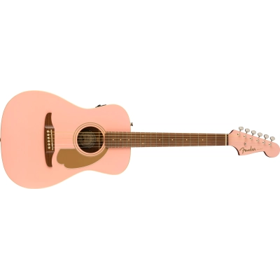 Elektroakustinė gitara Fender FSR Malibu Player, Walnut Fingerboard, Shell Pink