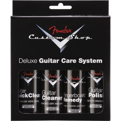 Gitaros valiklių komplektas Fender CUSTOM SHOP 4-STEP CLEANING KIT (4 PACK)