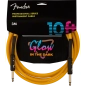 Laidas gitarai Fender Professional Series Glow in the Dark Cable, Orange, 10