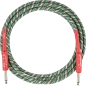 Laidas gitarai Fender Wreath Holiday Cable 10ft Red/Green